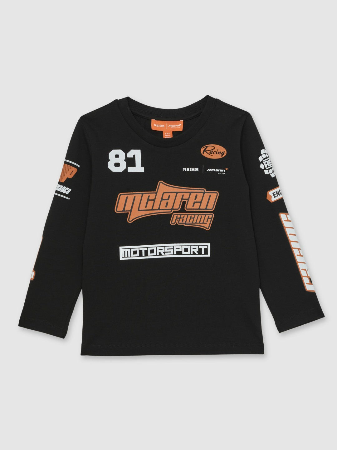 3-9 yrs McLaren F1 Team Cotton Logo T-Shirt Unisex Fit in Black | Reiss Children & Baby Popular