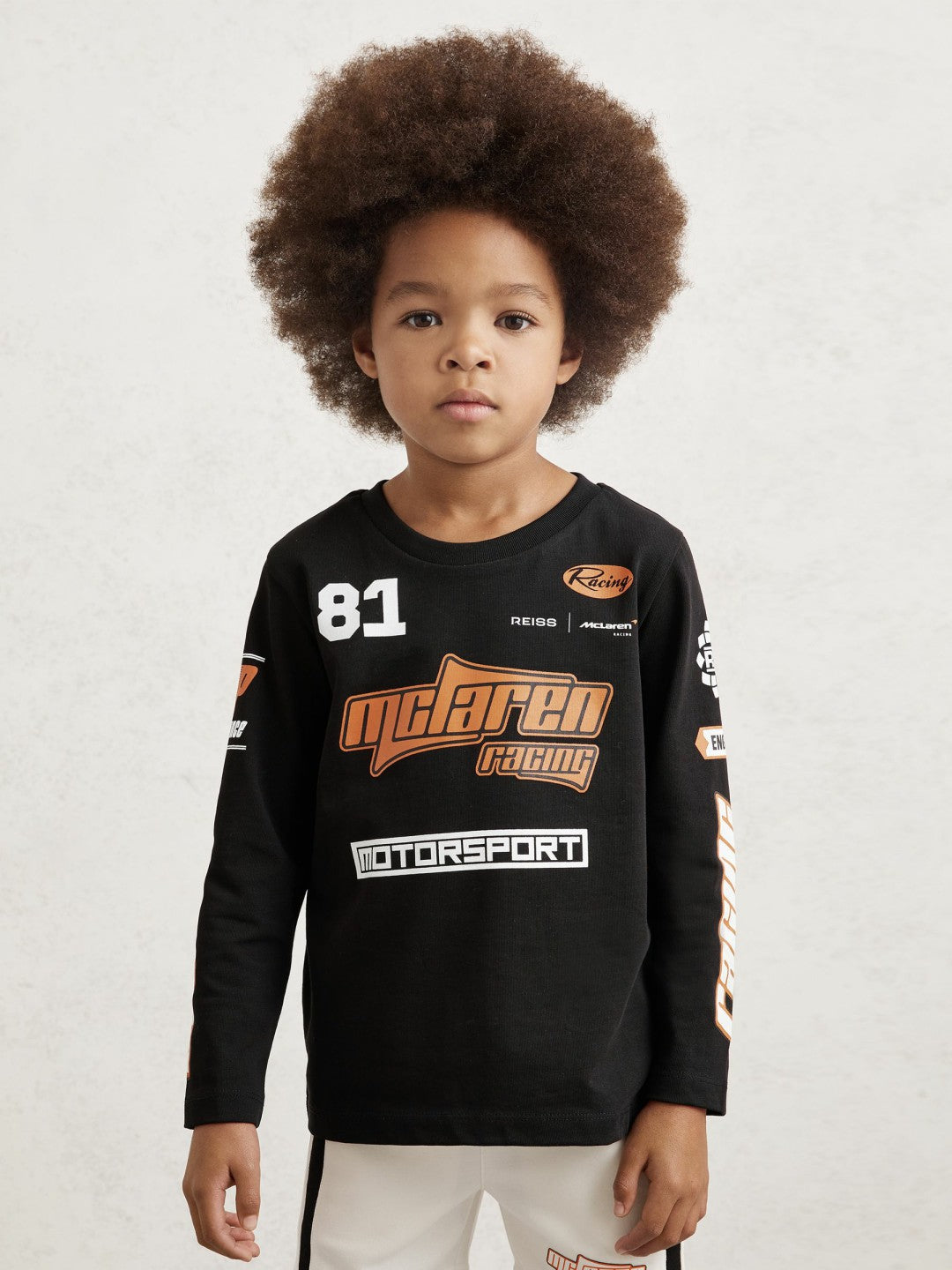 3-9 yrs McLaren F1 Team Cotton Logo T-Shirt Unisex Fit in Black | Reiss Children & Baby Popular