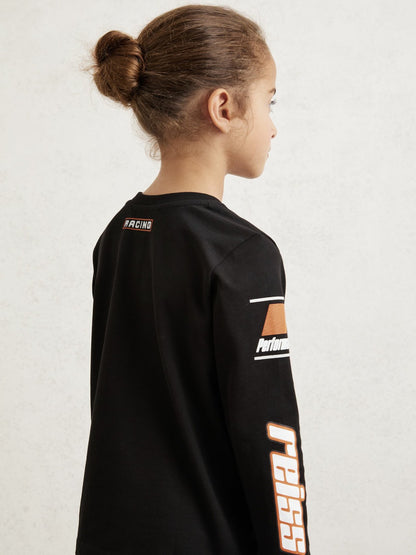 3-9 yrs McLaren F1 Team Cotton Logo T-Shirt Unisex Fit in Black | Reiss Children & Baby Popular