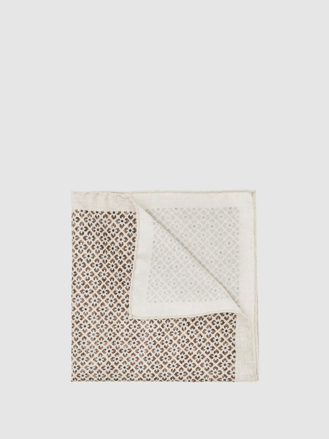 Pocket Square in Oatmeal Melange | Reiss Men Trending