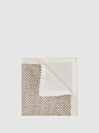 Pocket Square in Oatmeal Melange | Reiss Men Trending