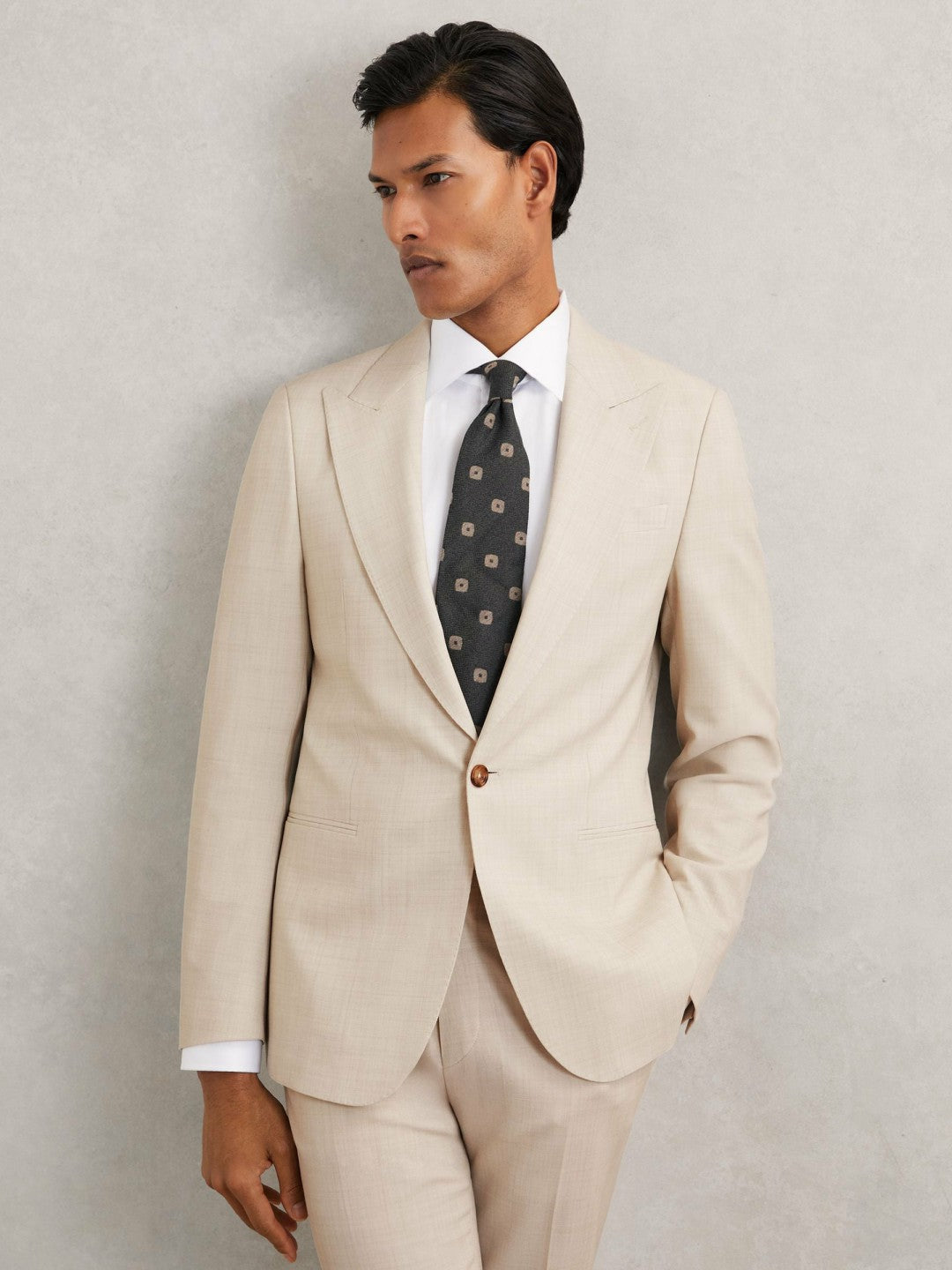 Suit Jacket in Stone | Reiss Men Premium