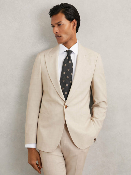Suit Jacket in Stone | Reiss Men Premium